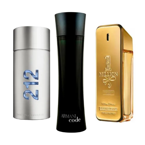 COMPRA 1 OBTÉN 3 - Carolina Herrera 212 Men | Giorgio Armani Code | Paco Rabanne 1 Million 100ml ®