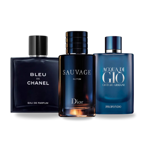 COMPRA 1 OBTÉN 3 - Bleu de Chanel | Sauvage Dior | Aqua de Gio Profondo 100ml ®